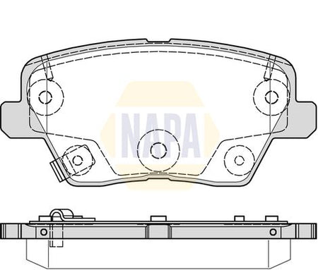 Napa NBP1681 Brake Pad Set, disc brake - 1