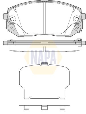 Napa NBP1682 Brake Pad Set, disc brake - 1