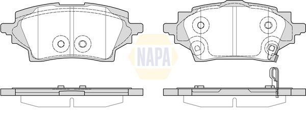 Napa NBP1685 Brake Pad Set, disc brake - 1