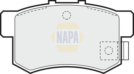 Napa NBP1686 Brake Pad Set, disc brake - 1