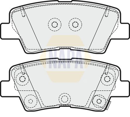 Napa NBP1688 Brake Pad Set, disc brake - 1