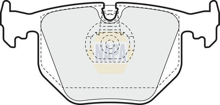 Napa NBP1689 Brake Pad Set, disc brake - 1