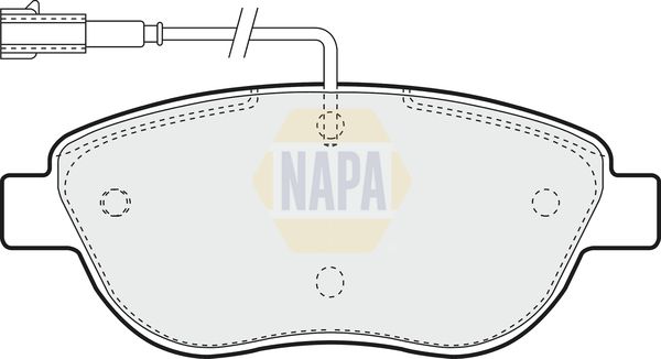 Napa NBP1693 Brake Pad Set, disc brake - 1