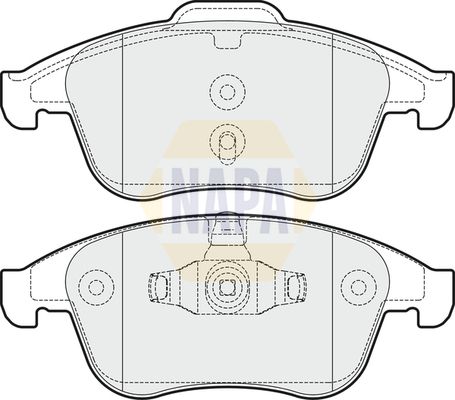 Napa NBP1694 Brake Pad Set, disc brake - 1
