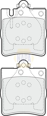 Napa NBP1699 Brake Pad Set, disc brake - 1