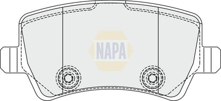 Napa NBP1700 Brake Pad Set, disc brake - 1