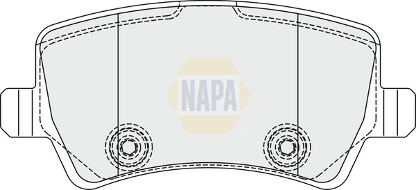 Napa NBP1700 Brake Pad Set, disc brake - 1