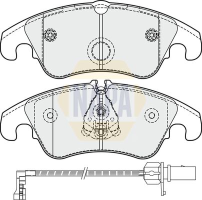 Napa NBP1701 Brake Pad Set, disc brake - 1