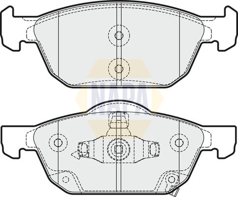 Napa NBP1703 Brake Pad Set, disc brake - 1