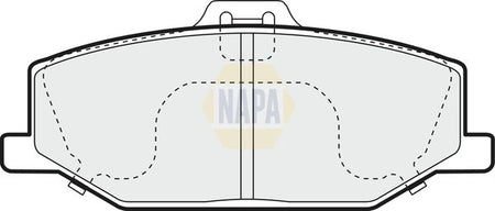 Napa NBP1704 Brake Pad Set, disc brake - 1