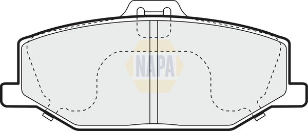 Napa NBP1704 Brake Pad Set, disc brake - 1