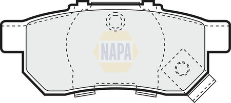 Napa NBP1705 Brake Pad Set, disc brake - 1