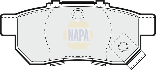 Napa NBP1705 Brake Pad Set, disc brake - 1
