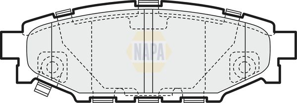 Napa NBP1706 Brake Pad Set, disc brake - 1