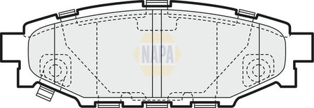 Napa NBP1706 Brake Pad Set, disc brake - 1