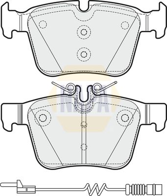 Napa NBP1714 Brake Pad Set, disc brake - 1