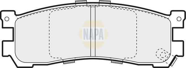 Napa NBP1720 Brake Pad Set, disc brake - 1