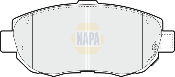 Napa NBP1721 Brake Pad Set, disc brake - 1