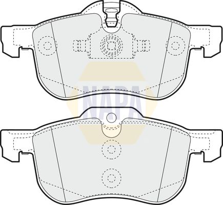 Napa NBP1722 Brake Pad Set, disc brake - 1