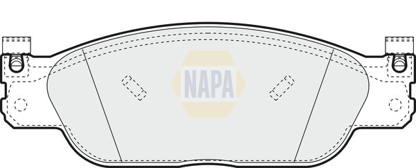 Napa NBP1725 Brake Pad Set, disc brake - 1