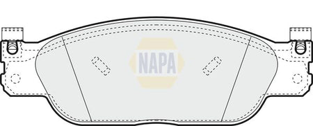 Napa NBP1725 Brake Pad Set, disc brake - 1