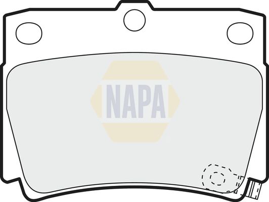 Napa NBP1728 Brake Pad Set, disc brake - 1
