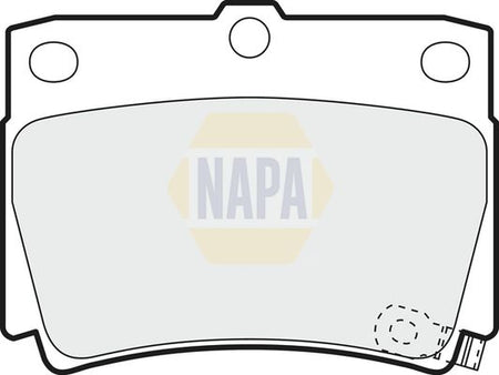 Napa NBP1728 Brake Pad Set, disc brake - 1