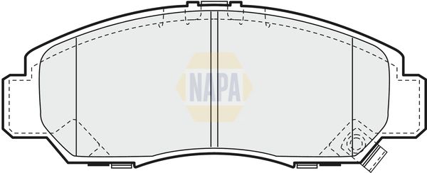 Napa NBP1729 Brake Pad Set, disc brake - 1