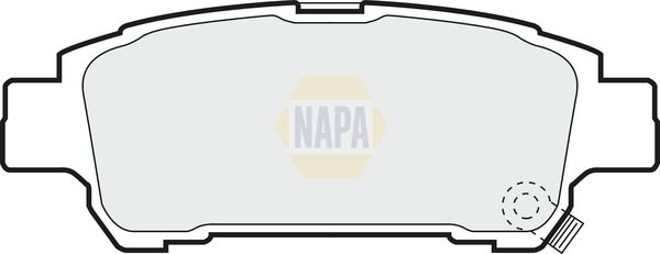Napa NBP1732 Brake Pad Set, disc brake - 1