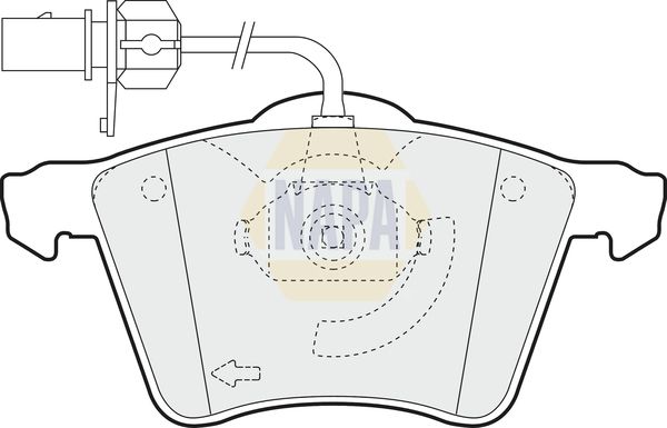 Napa NBP1733 Brake Pad Set, disc brake - 1