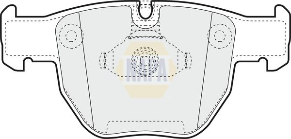 Napa NBP1734 Brake Pad Set, disc brake - 1