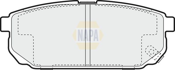 Napa NBP1735 Brake Pad Set, disc brake - 1