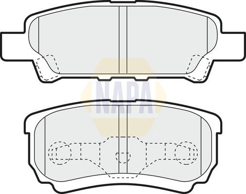 Napa NBP1738 Brake Pad Set, disc brake - 1