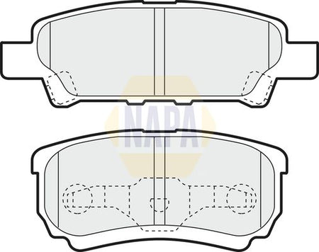 Napa NBP1738 Brake Pad Set, disc brake - 1