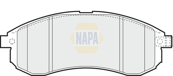 Napa NBP1740 Brake Pad Set, disc brake - 1