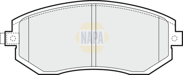 Napa NBP1743 Brake Pad Set, disc brake - 1