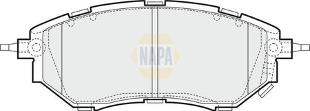 Napa NBP1744 Brake Pad Set, disc brake - 1