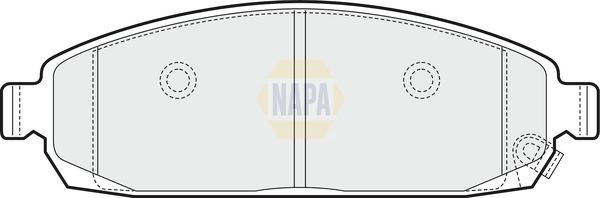 Napa NBP1745 Brake Pad Set, disc brake - 1