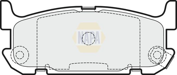 Napa NBP1748 Brake Pad Set, disc brake - 1