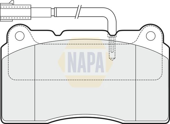 Napa NBP1749 Brake Pad Set, disc brake - 1