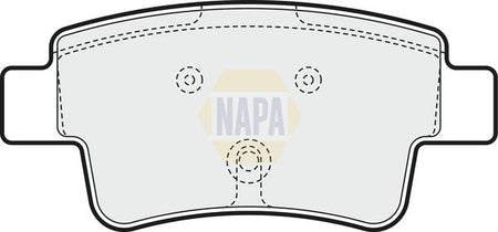 Napa NBP1750 Brake Pad Set, disc brake - 1