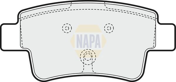 Napa NBP1750 Brake Pad Set, disc brake - 1
