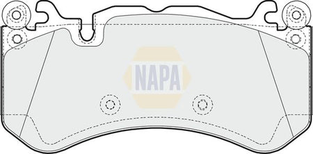 Napa NBP1755 Brake Pad Set, disc brake - 1