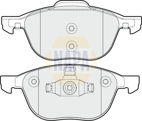 Napa NBP1757 Brake Pad Set, disc brake - 1