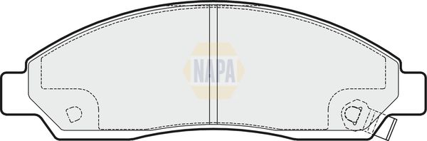 Napa NBP1758 Brake Pad Set, disc brake - 1