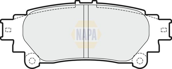 Napa NBP1760 Brake Pad Set, disc brake - 1