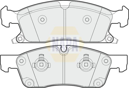 Napa NBP1764 Brake Pad Set, disc brake - 1