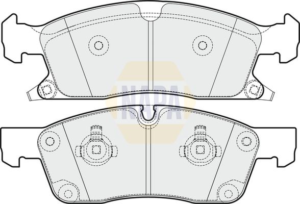 Napa NBP1764 Brake Pad Set, disc brake - 1
