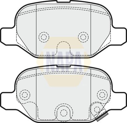 Napa NBP1772 Brake Pad Set, disc brake - 1