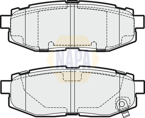 Napa NBP1773 Brake Pad Set, disc brake - 1